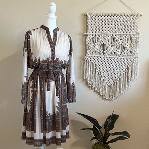 VTG 1970’s Styled by Hal Ferman Accordion Pleats Dress (L)